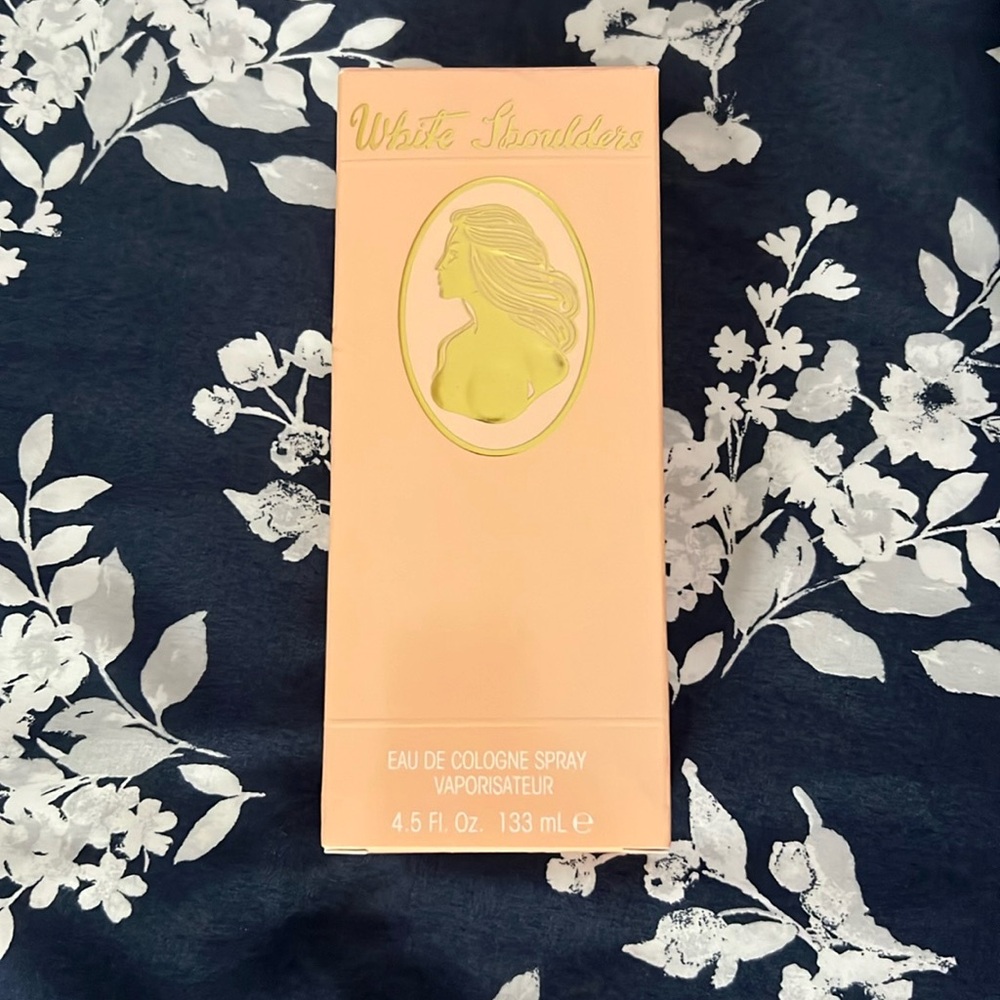 White shoulders cologne spray